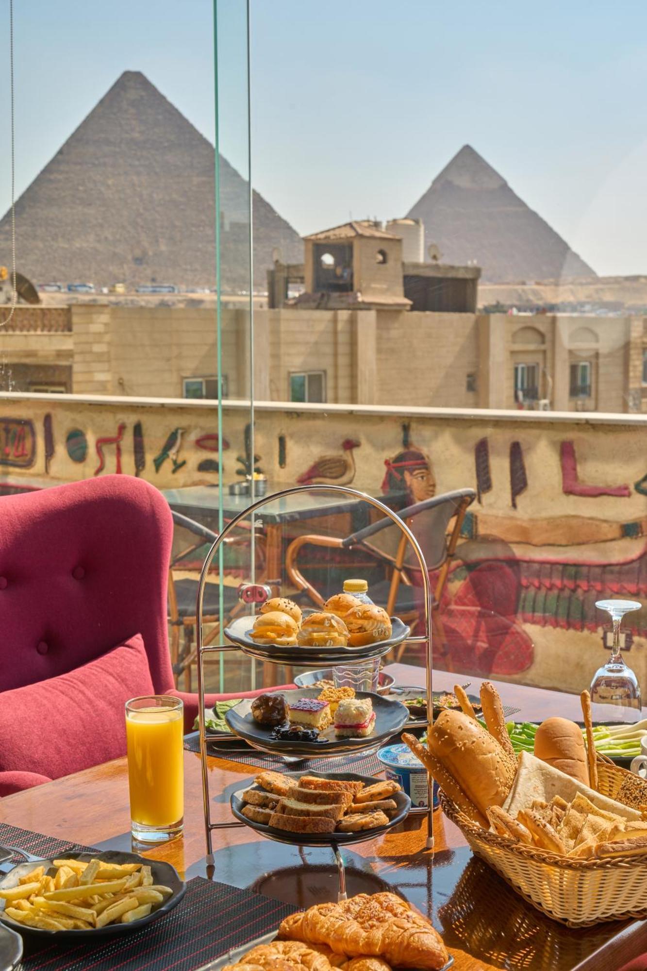 King Pyramids View Hotel Kafret el-Gabal Esterno foto